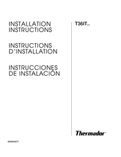 Thermador T36IT Série Instructions D'installation