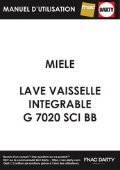 Miele G 7025 Mode D'emploi