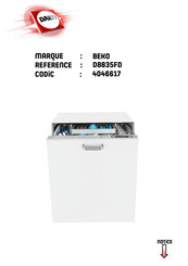 Beko D8835FD Manuel D'utilisation