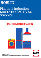 ROBLIN MAESTRO 830 EVAC Mode D'emploi