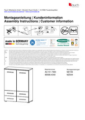 Rauch M2106 Instructions De Montage