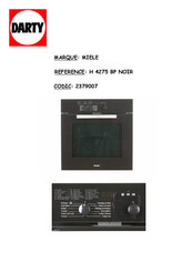 Miele H 4175 BP Mode D'emploi