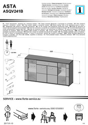 Forte ASTA ASQV241B Notice De Montage