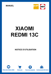 Xiaomi REDMI 13C Notice D'utilisation