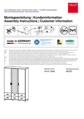 Rauch Annett 54181.3660 Instructions De Montage
