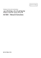 Arkray AUTION ELEVEN AE-4020 Manuel D'instructions