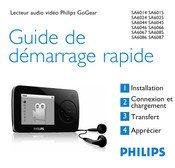 Philips GoGear SA6024 Guide De Démarrage Rapide