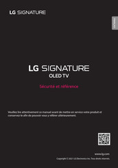 LG SIGNATURE OLED88Z1 Mode D'emploi