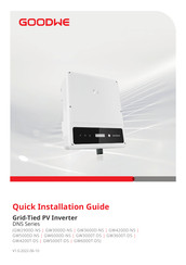 Goodwe DNS GW6000D-NS Guide D'installation Rapide