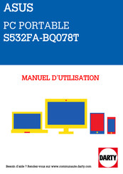 Asus Vivobook S532FA-BQ078T Manuel Électronique