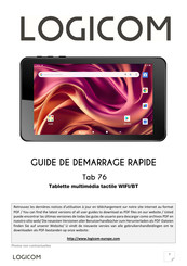 LOGICOM Tab 76 Guide De Démarrage Rapide