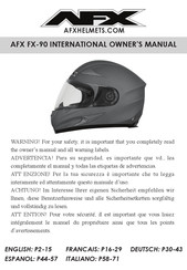 AFX FX-90 Manuel Du Propriétaire