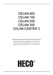 Heco CELAN CENTER 3 Mode D'emploi