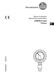 IFM Electronic efector500 PG24 Serie Notice D'utilisation