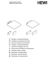 Hewi 900.51.002 Serie Notice De Montage Et Mode D'emploi