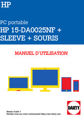 HP 15-DA0025NF Manuel De L'utilisateur