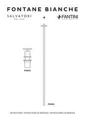 Fantini Rubinetti FONTANE BIANCHE P495U Instructions De Montage