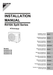 Daikin RX20K5V1B Manuel D'installation