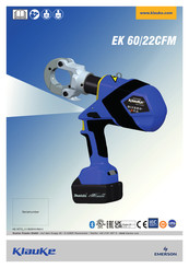 Emerson Klauke EK 60/22CFM Mode D'emploi