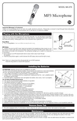 eKids MA-070 Manuel D'utilisation