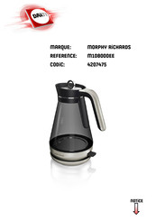 Morphy Richards M108000EE Mode D'emploi