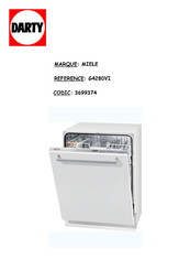 Miele G4280VI Mode D'emploi