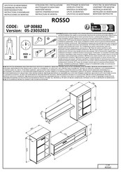 Dedeman ROSSO UP 00882 Instructions D'assemblage