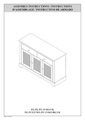 Galano Milan FG-WG-PU-19-863-BK-UK Instructions D'assemblage