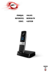 Philips D6301B/FR Mode D'emploi