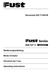 Fust NOVAMATIC EKI 7114N-IB Mode D'emploi