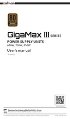 ZALMAN GigaMax III Serie Manuel D'utilisation