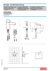 Franke AQUA202L Notice De Montage Et De Mise En Service