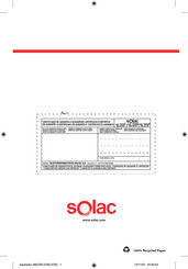 SOLAC AB2750 Mode D'emploi