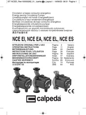 Calpeda NCE EI 25-60/130/A Instructions Pour L'utilisation