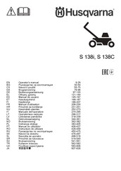 Husqvarna S 138i Manuel D'utilisation