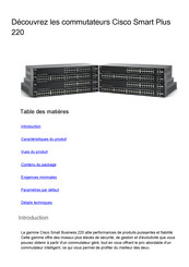 Cisco Smart Plus 220 Serie Mode D'emploi