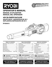 Ryobi RY404015 Manuel D'utilisation