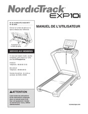 NordicTrack EXP 10i Manuel De L'utilisateur