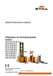 Still EK-X 2138 48 V Notice D'instructions Originale