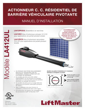 LiftMaster LA412DCS Manuel D'utilisation