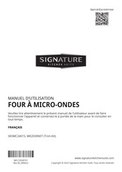 Signature Kitchen Suite MK2030NST Manuel D'utilisation