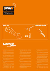 Worx Landroid M 1000 Manuel D'instructions