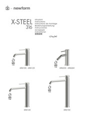 newform X-STEEL 316 69626X Instructions De Montage