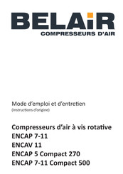 Belair ENCAV 11 Mode D'emploi Et D'entretien