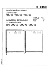 Bosch SMU 70 Serie Instructions D'installation