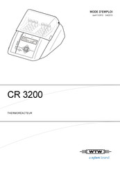 Xylem wtw CR 3200 Mode D'emploi