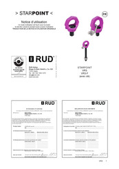 RUD STARPOINT VRS Serie Notice D'utilisation