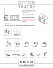 Wyndham Collection WC-5151-48-SGL Instructions D'installation