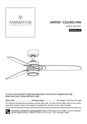 Fanimation AMPED FP7634 Serie Mode D'emploi