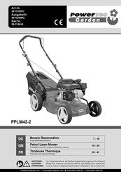 POWERTEC Garden PPLM42-2 Traduction Du Manuel D'origine